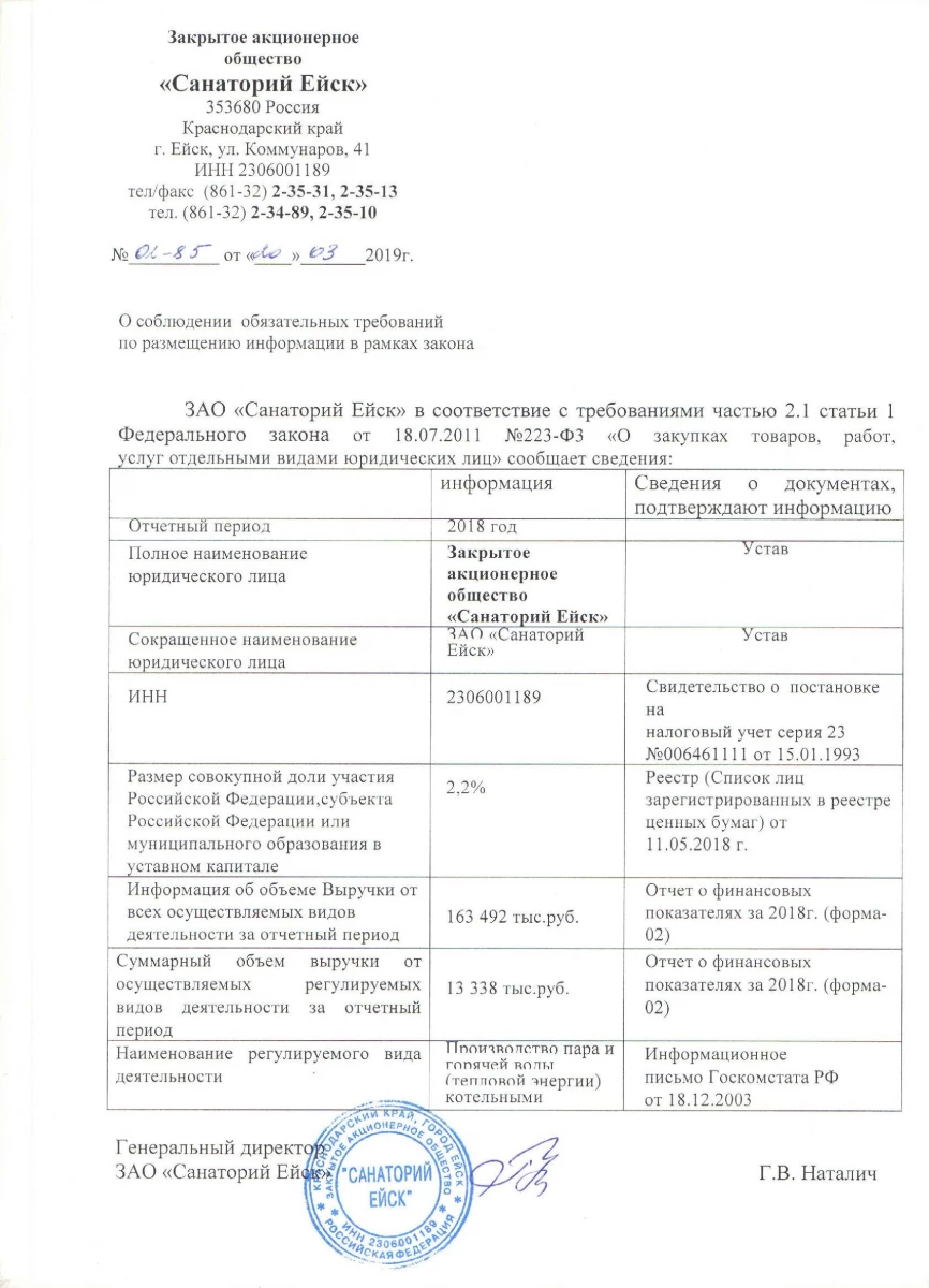 Санаторий Ейск, ЗАО: запись на прием, телефон, адрес, отзывы цены и скидки  на InfoDoctor.ru